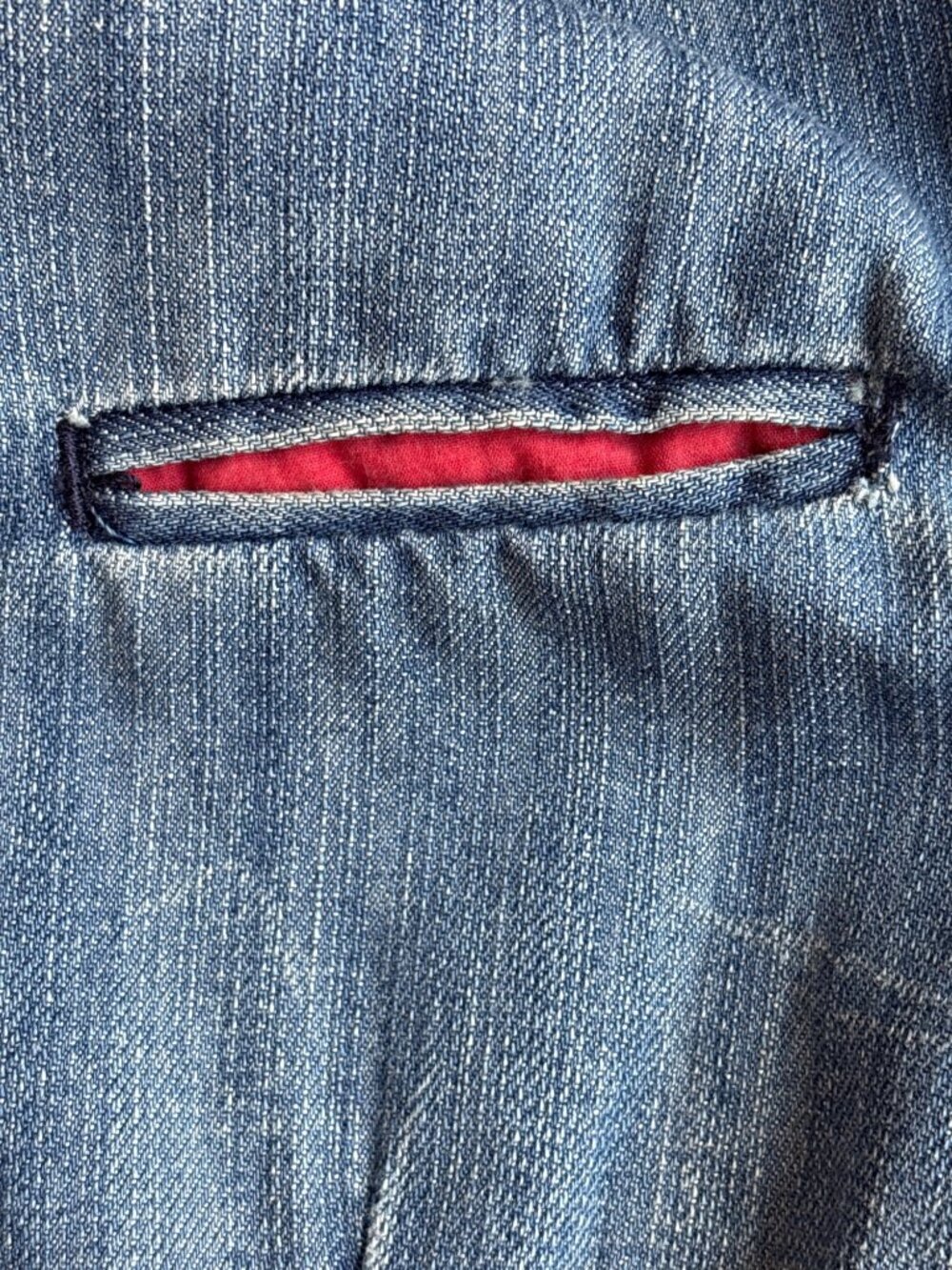 Princy by Jessica Simpson jean denim jacket Y2K Distressed Preppy, Thrashed - Picture 12 of 16